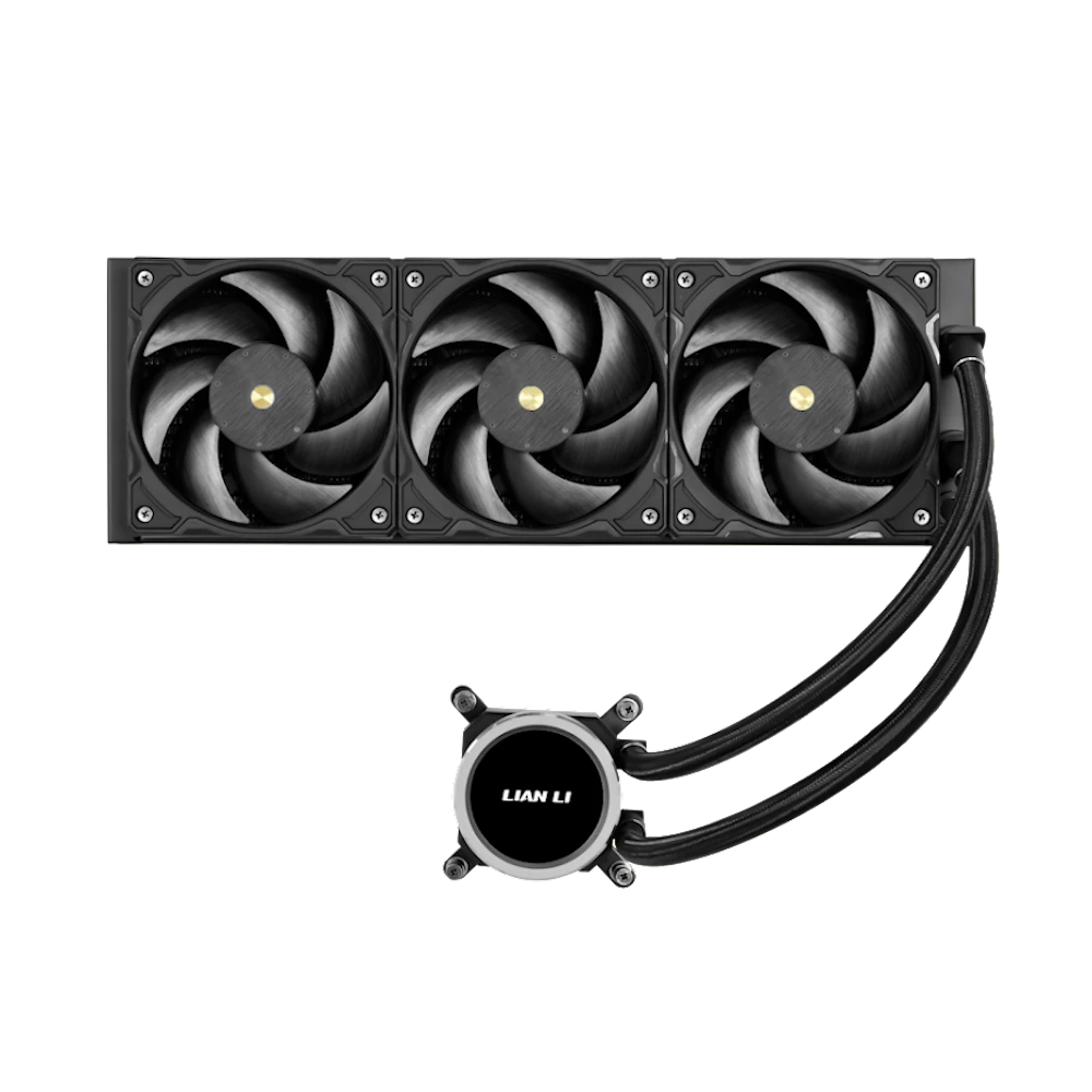 A large main feature product image of Lian Li Galahad II Trinity Performance - 360mm AIO Liquid CPU Cooler (Black)