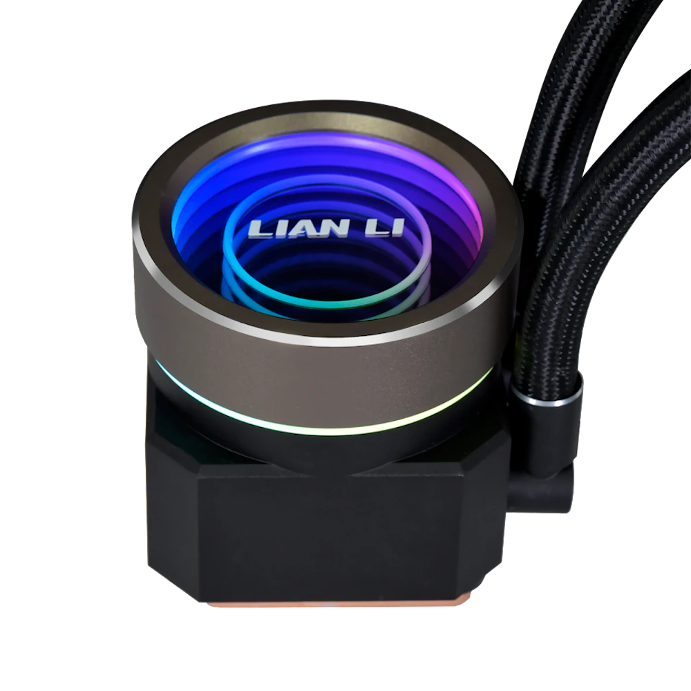 A large main feature product image of Lian Li Galahad II Trinity Performance - 360mm AIO Liquid CPU Cooler (Black)