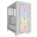 A product image of Corsair 3000D RGB Airflow Tempered Glass Mid Tower Case - White