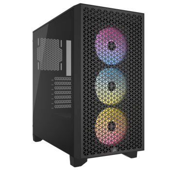 Product image of Corsair 3000D RGB Airflow Tempered Glass Mid Tower Case - Black - Click for product page of Corsair 3000D RGB Airflow Tempered Glass Mid Tower Case - Black