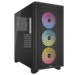A product image of Corsair 3000D RGB Airflow Tempered Glass Mid Tower Case - Black