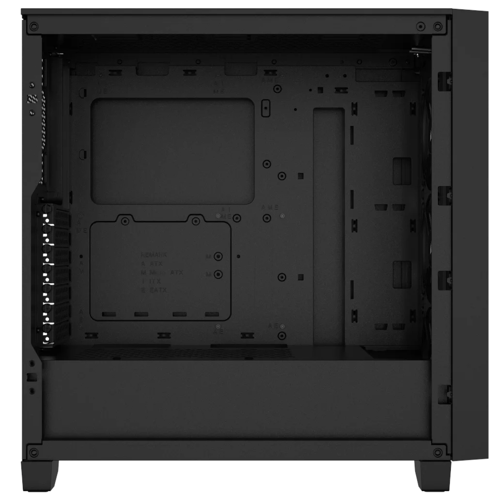 A large main feature product image of Corsair 3000D RGB Airflow Tempered Glass Mid Tower Case - Black
