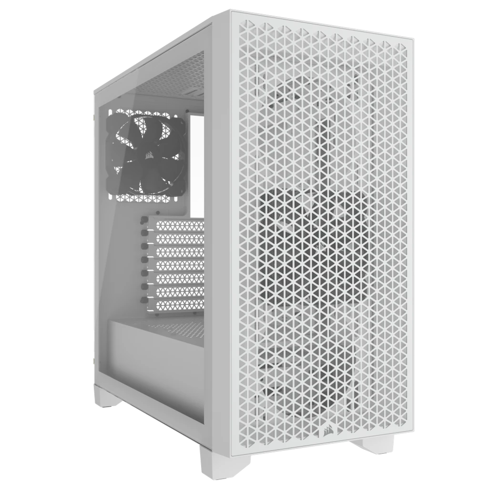 Corsair 3000D Airflow Tempered Glass Mid Tower Case - White