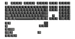 A product image of Glorious GMMK ABS Doubleshot V2 USA Base Kit Keycap Set 123pcs - Black