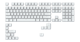 A small tile product image of Glorious GMMK ABS Doubleshot V2 USA Base Kit Keycap Set 123pcs - White