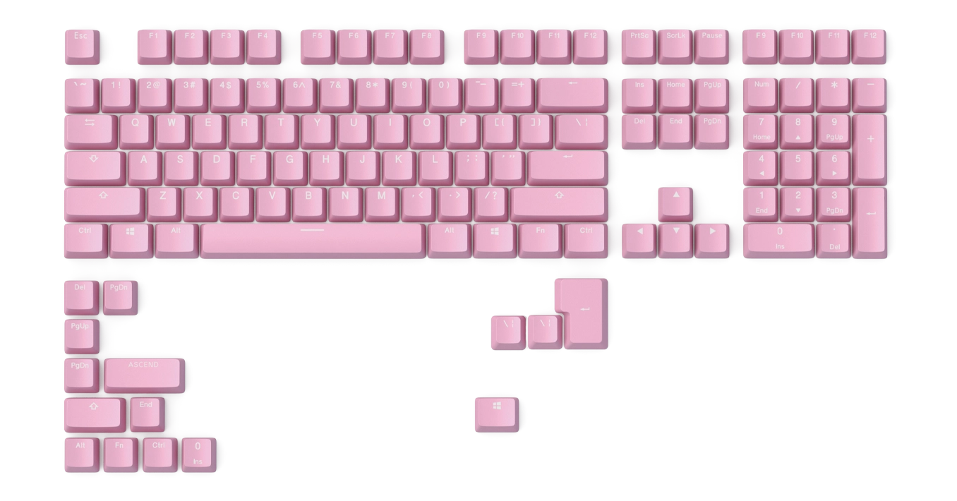 Glorious GMMK ABS Doubleshot V2 USA Base Kit Keycap Set 123pcs Pixel