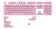 A small tile product image of Glorious GMMK ABS Doubleshot V2 USA Base Kit Keycap Set 123pcs - Pixel Pink
