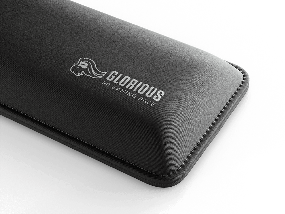 A large main feature product image of Glorious Compact Regular Keyboard Wrist Rest - Black