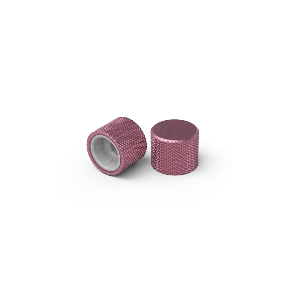 A large main feature product image of Glorious GMMK PRO Rotary Knob - Prism Pink