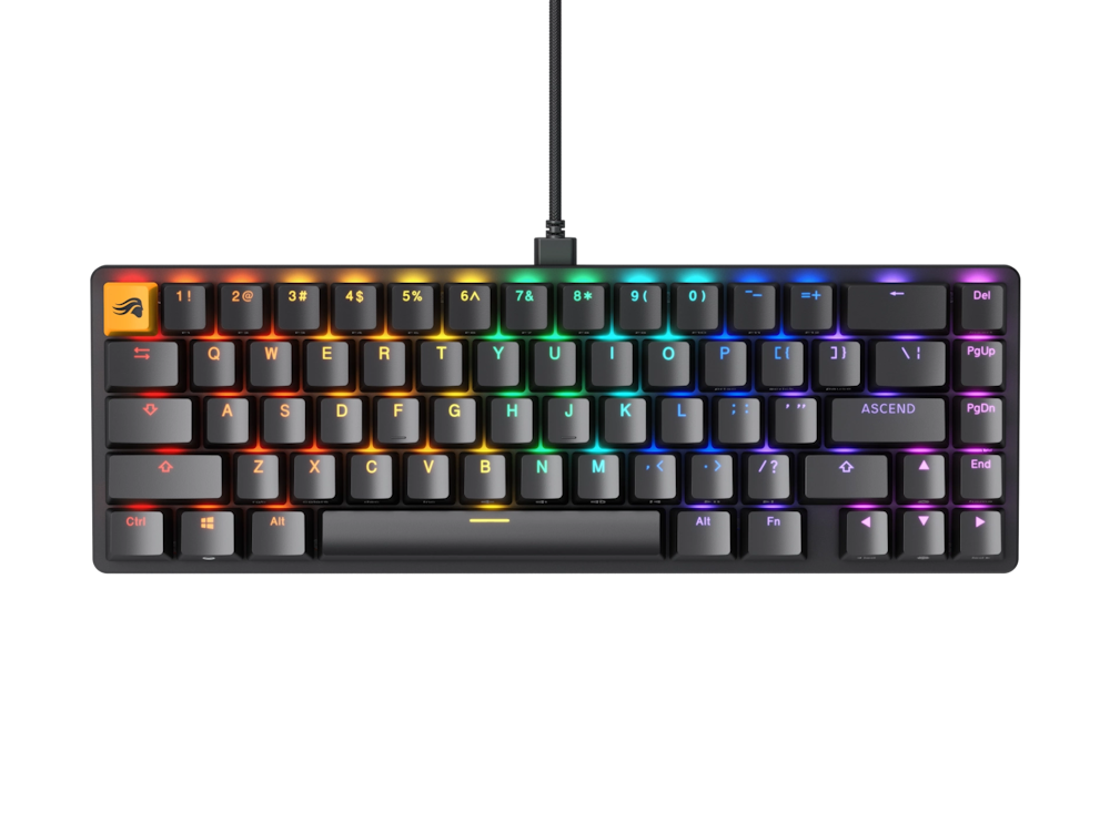 A large main feature product image of Glorious GMMK 2 Compact Mechanical Keyboard - Black (Prebuilt)
