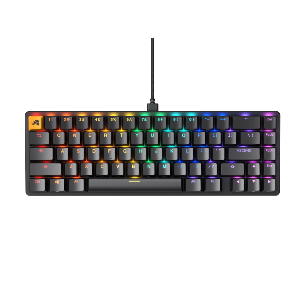 A large main feature product image of Glorious GMMK 2 Compact Mechanical Keyboard - Black (Prebuilt)