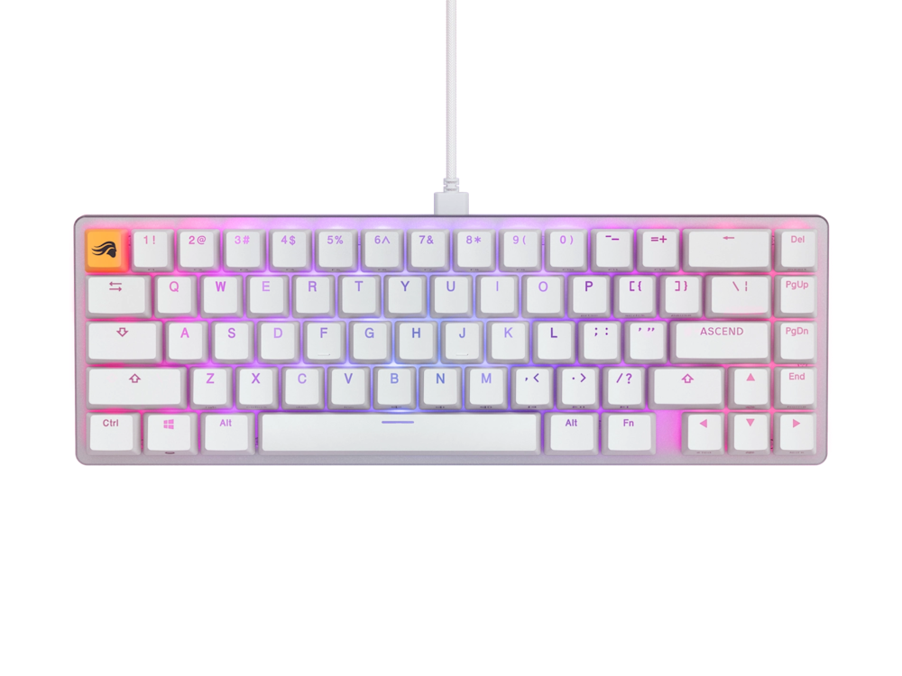 A large main feature product image of Glorious GMMK 2 Compact Mechanical Keyboard - White (Prebuilt)