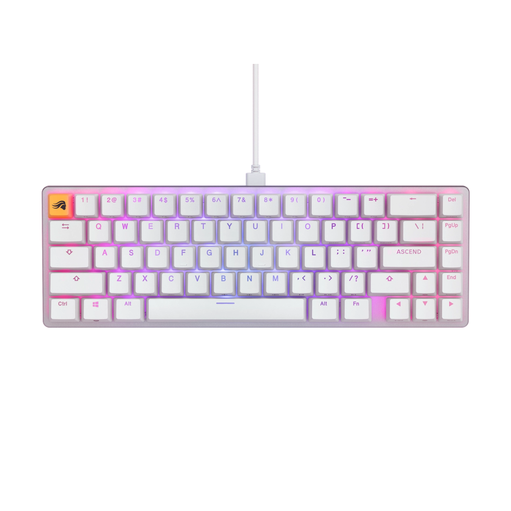 A large main feature product image of Glorious GMMK 2 Compact Mechanical Keyboard - White (Prebuilt)