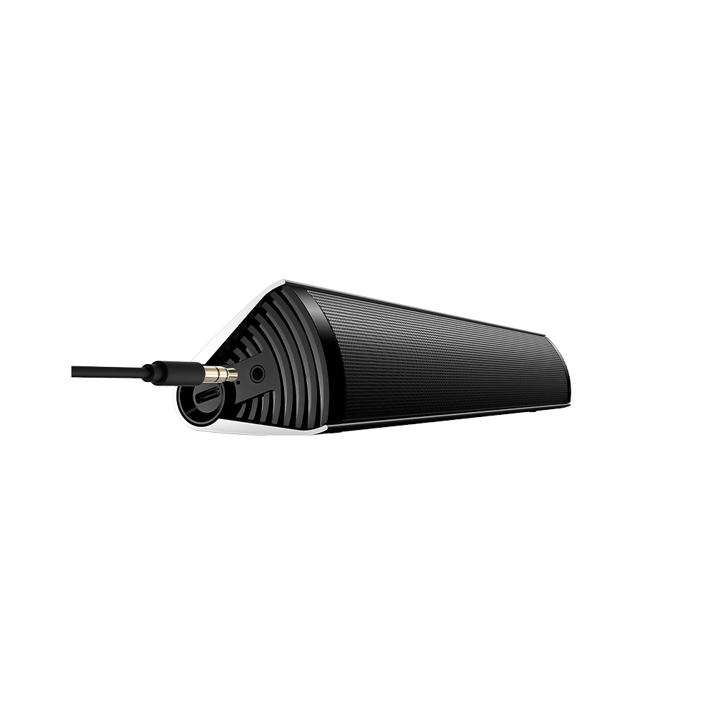 A large main feature product image of Edifier MF200 Portable Bluetooth Speaker- Silver