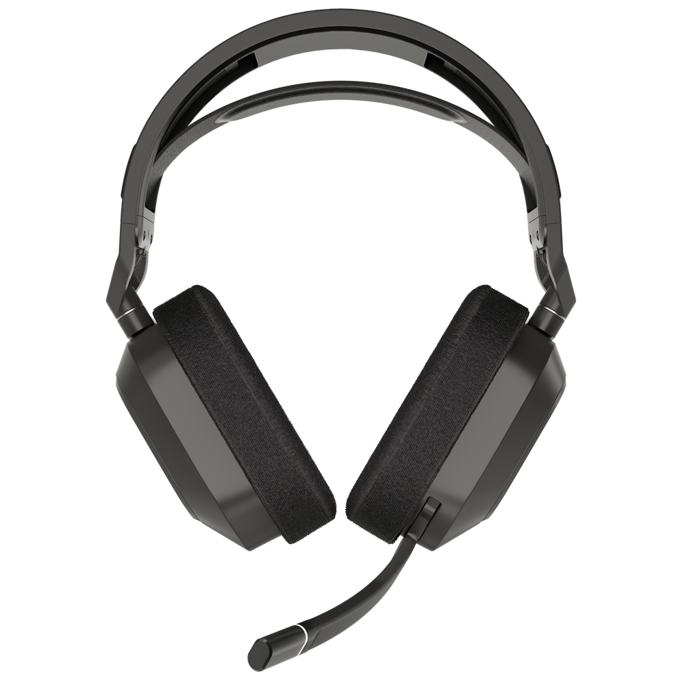 A large main feature product image of Corsair HS80 MAX WIRELESS Gaming Headset (Steel Grey)