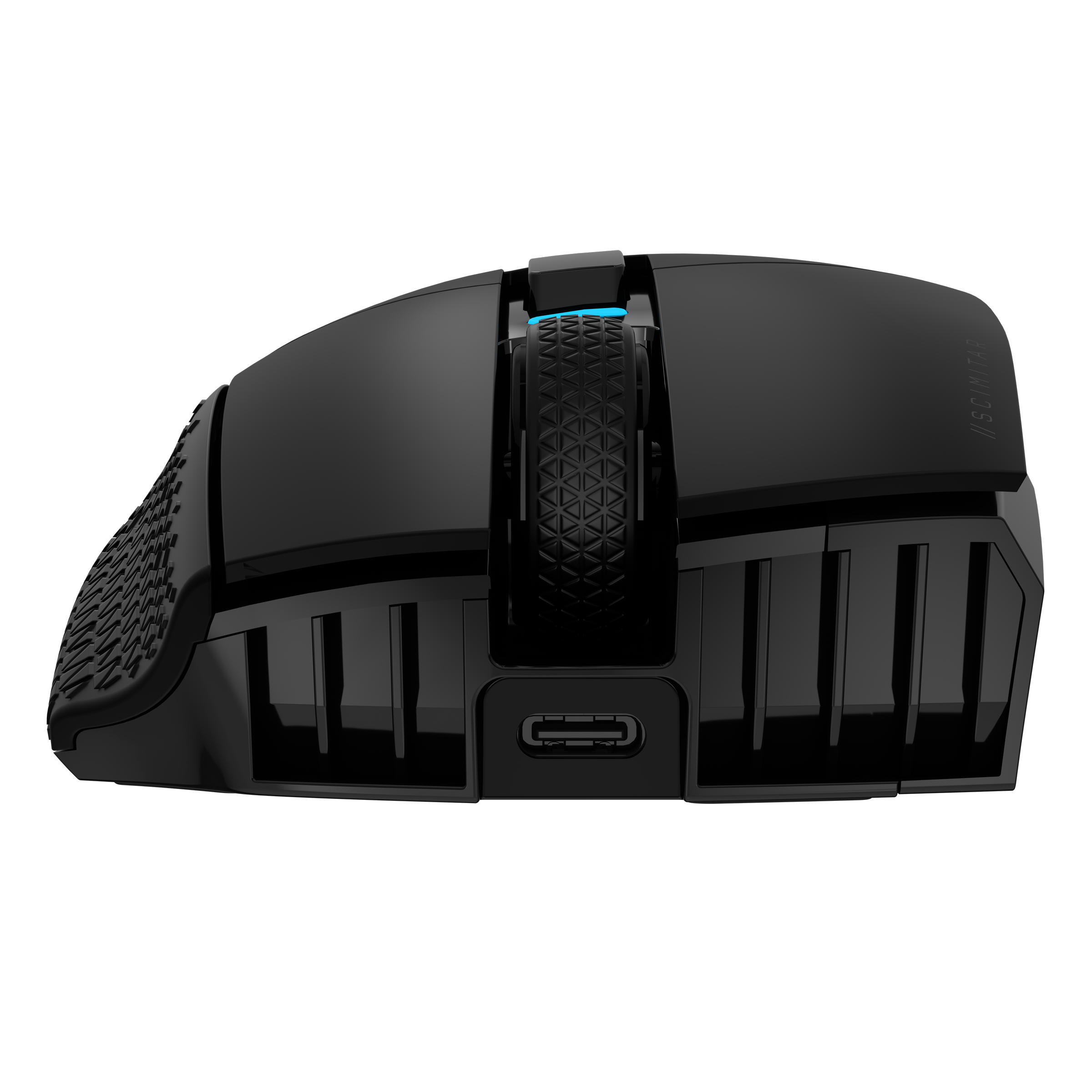 A large main feature product image of Corsair SCIMITAR ELITE WIRELESS MMO Gaming Mouse