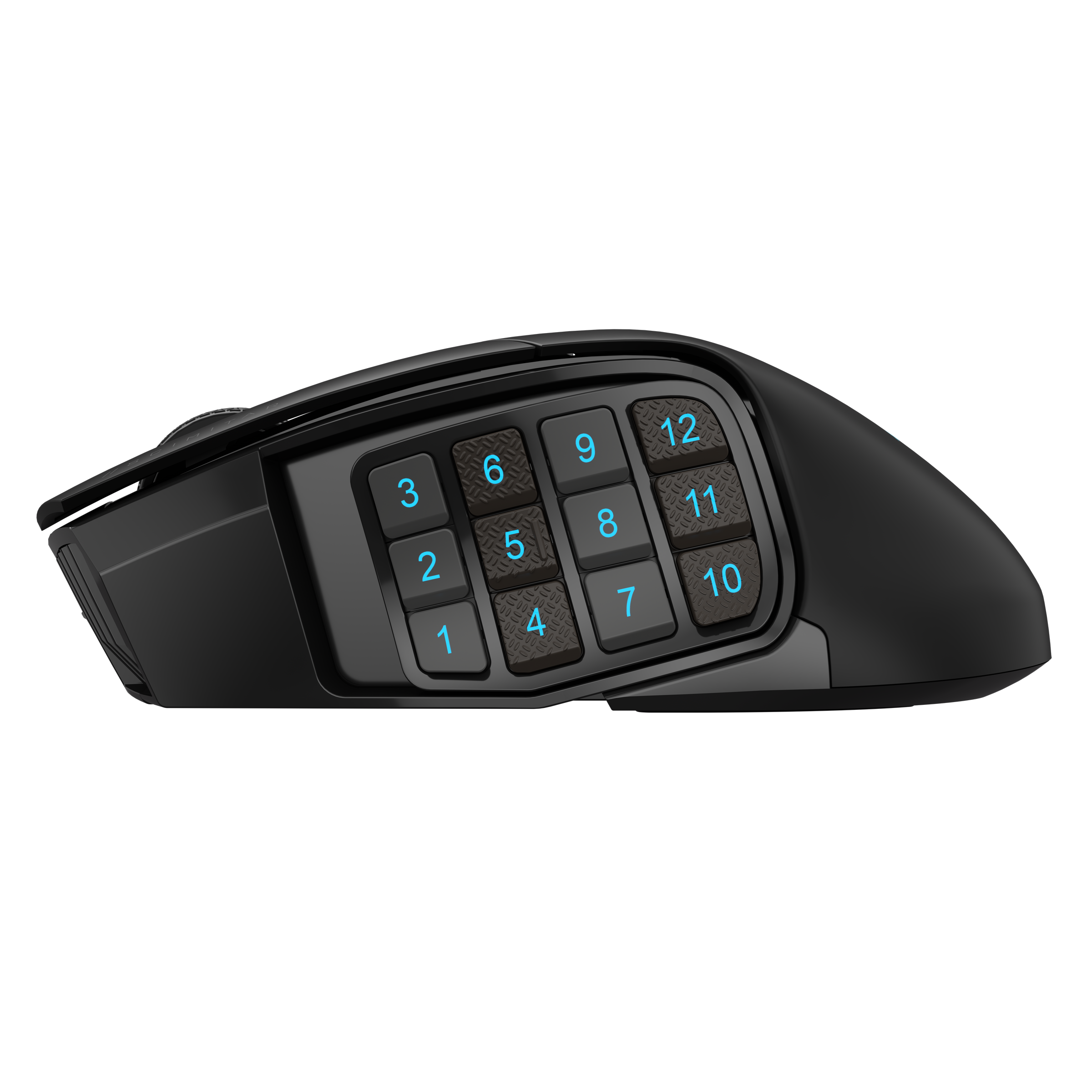 A large main feature product image of Corsair SCIMITAR ELITE WIRELESS MMO Gaming Mouse