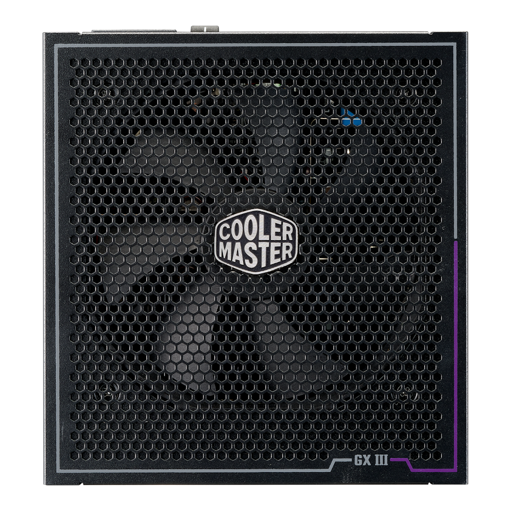 A large main feature product image of Cooler Master GX III 650W Gold ATX Modular PSU