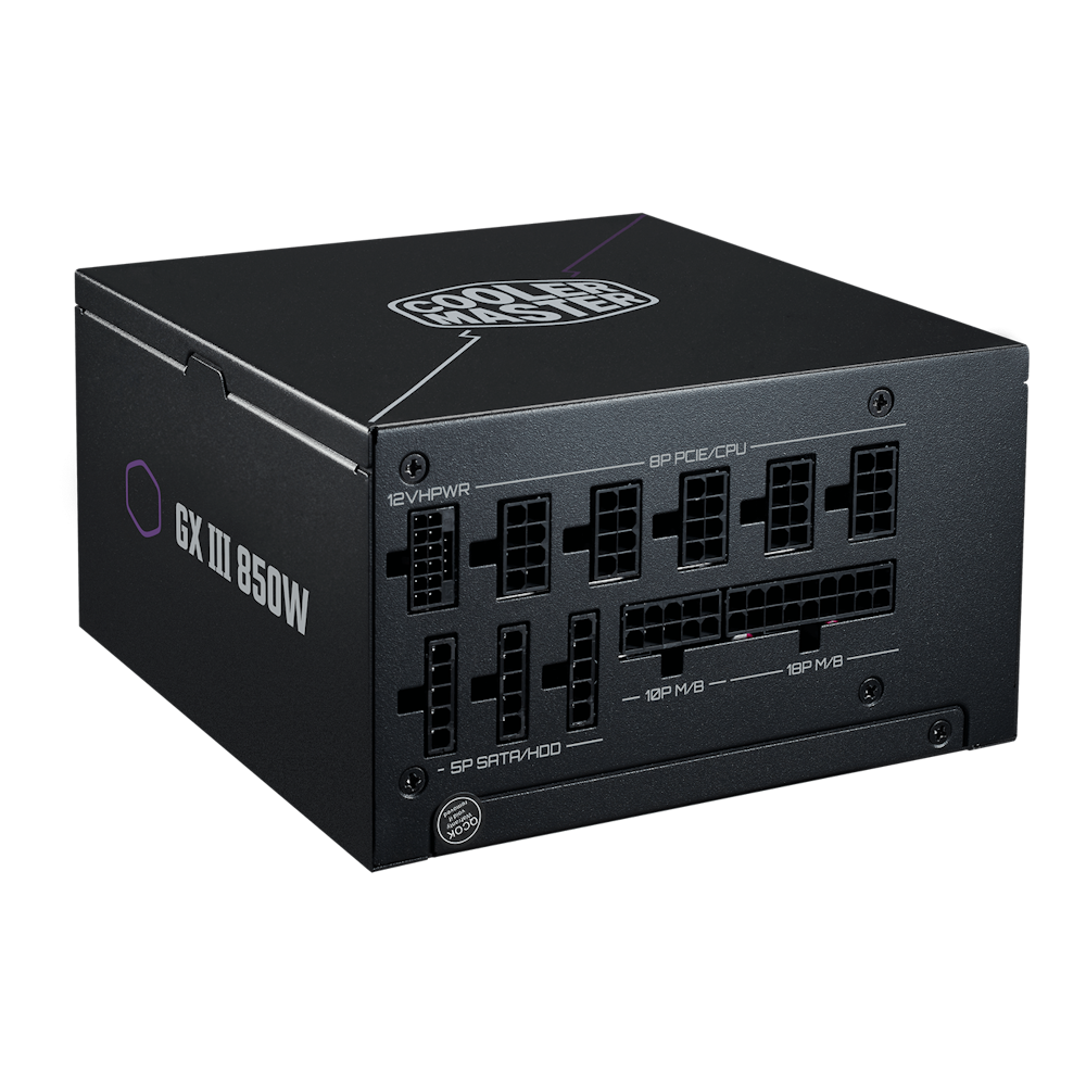A large main feature product image of Cooler Master GX III 850W Gold ATX Modular PSU
