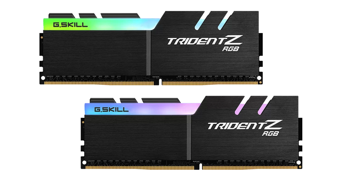 A large main feature product image of G.Skill Trident Z RGB 16GB Kit (2x8GB) DDR4-3200 C16