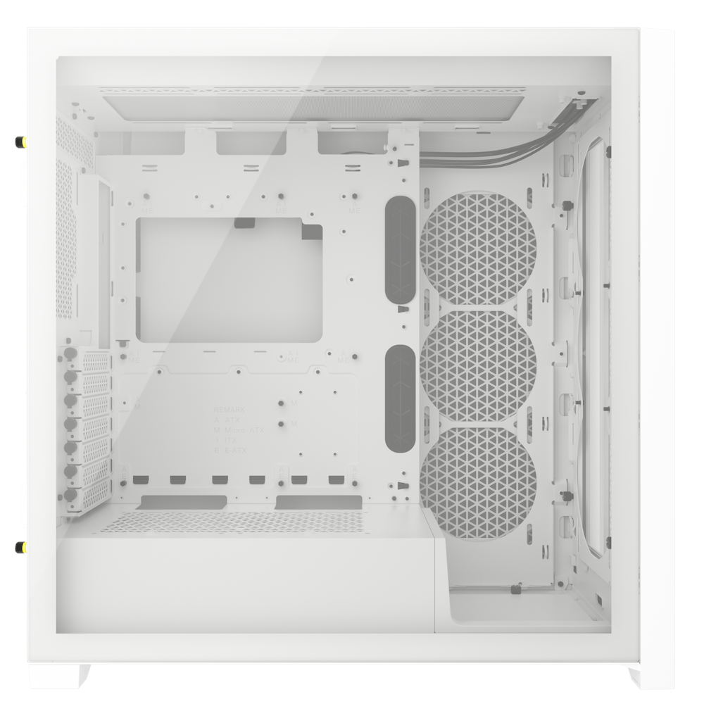 A large main feature product image of Corsair 5000D Core Airflow Mid Tower Case - White
