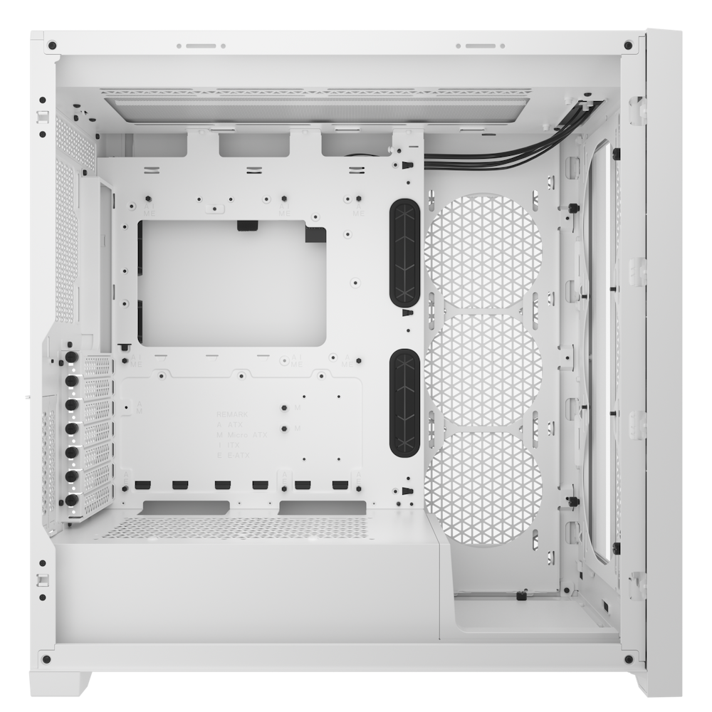 A large main feature product image of Corsair 5000D Core Airflow Mid Tower Case - White