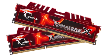 Product image of G.Skill 16GB Kit (2x8GB) DDR3 Ripjaws X C10 1600MHz - Red - Click for product page of G.Skill 16GB Kit (2x8GB) DDR3 Ripjaws X C10 1600MHz - Red