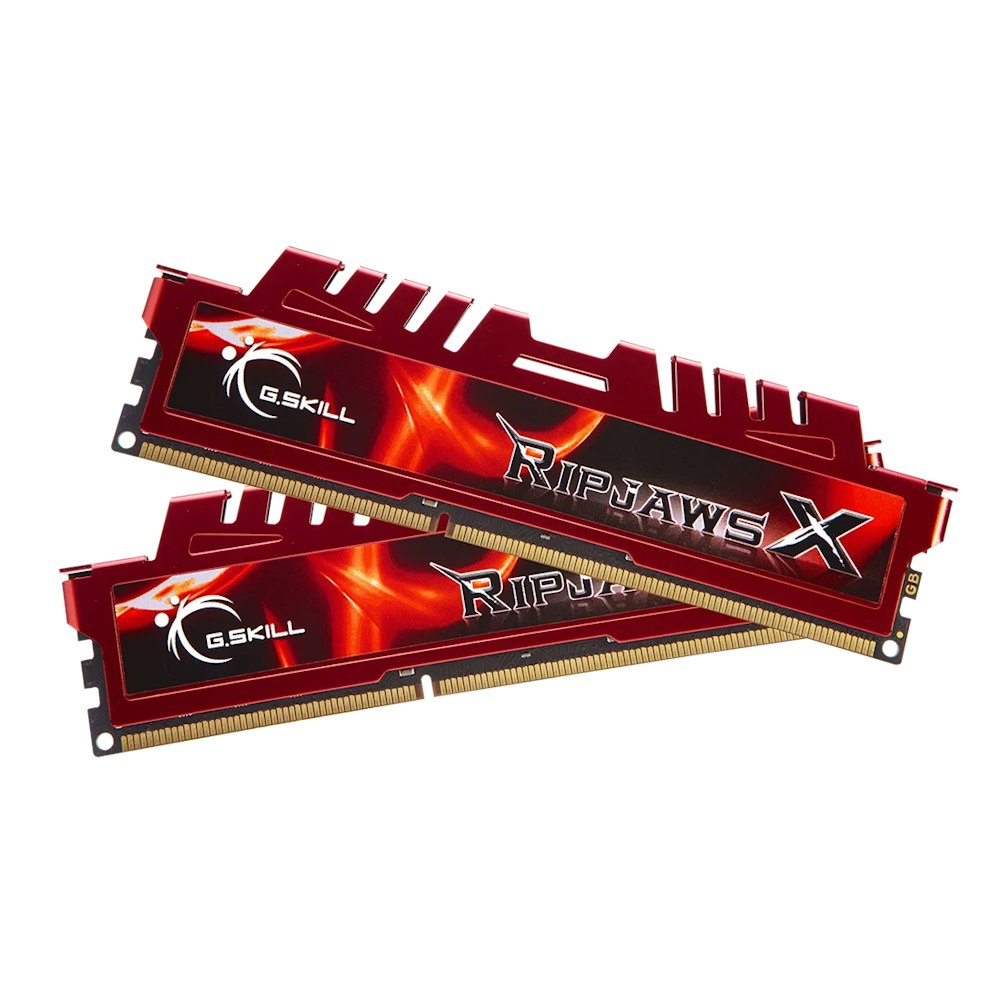 A large main feature product image of G.Skill 16GB Kit (2x8GB) DDR3 Ripjaws X C10 1600MHz - Red