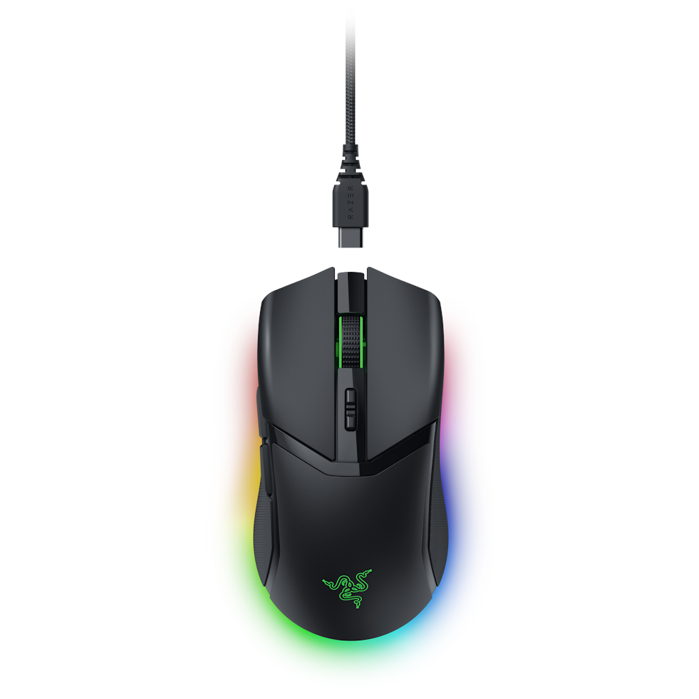 A large main feature product image of Razer Cobra Pro - Ambidextrous Wired/Wireless Gaming Mouse (Black)