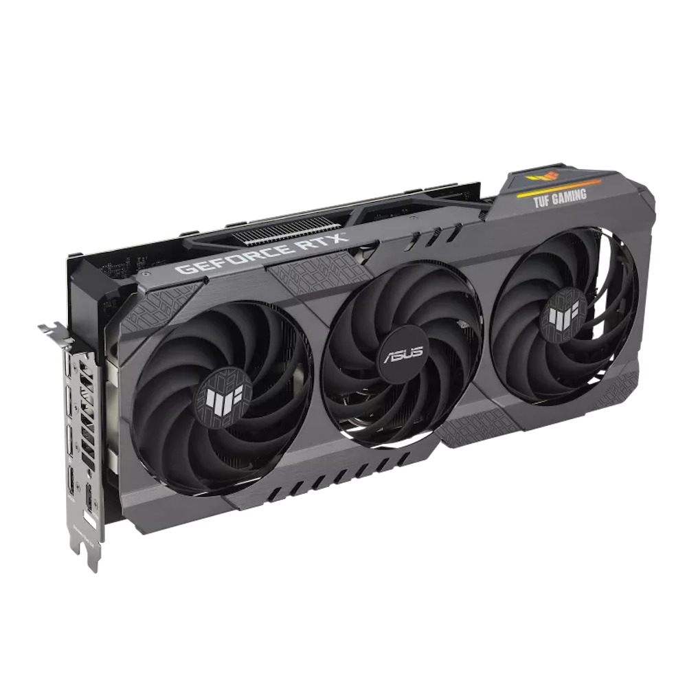 A large main feature product image of ASUS GeForce RTX 4090 TUF Gaming 24GB GDDR6X