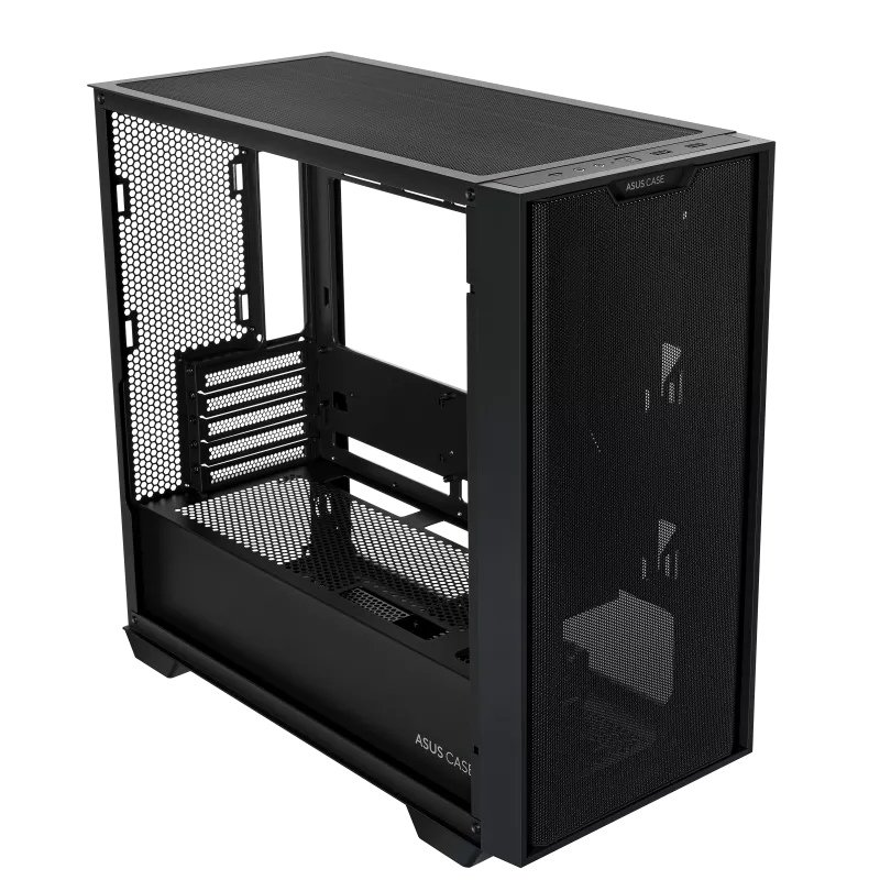 A large main feature product image of ASUS A21 mATX Tower Case - Black