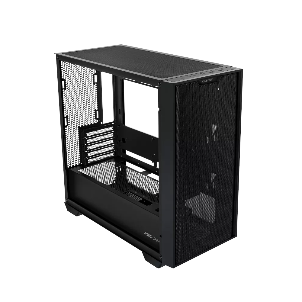 A large main feature product image of ASUS A21 mATX Tower Case - Black