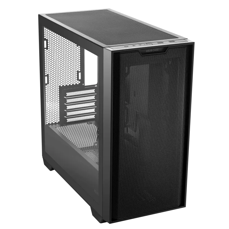 A large main feature product image of ASUS A21 mATX Tower Case - Black
