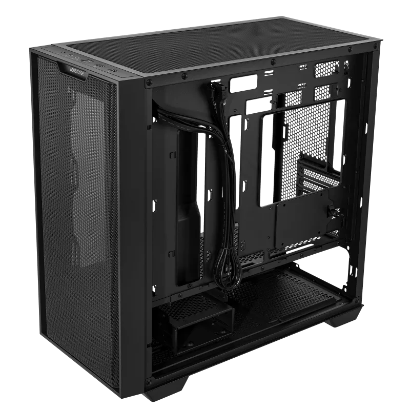 A large main feature product image of ASUS A21 mATX Tower Case - Black