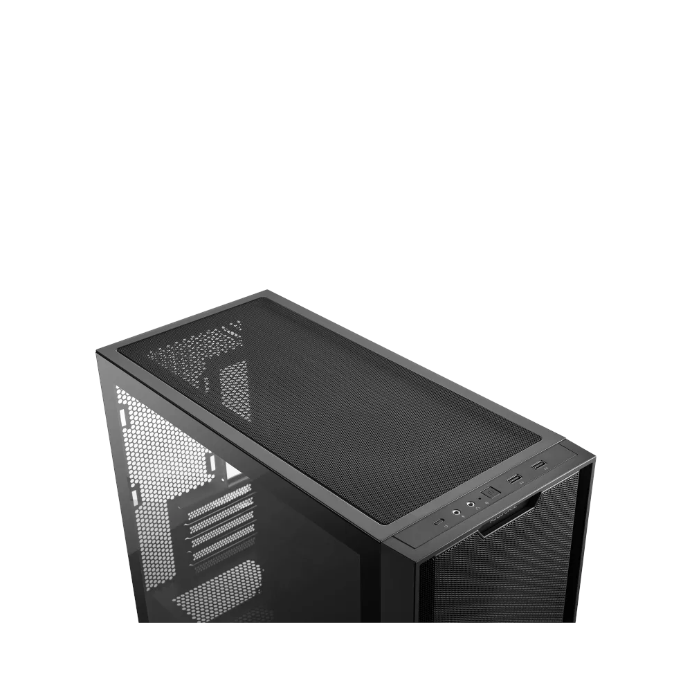 A large main feature product image of ASUS A21 mATX Tower Case - Black