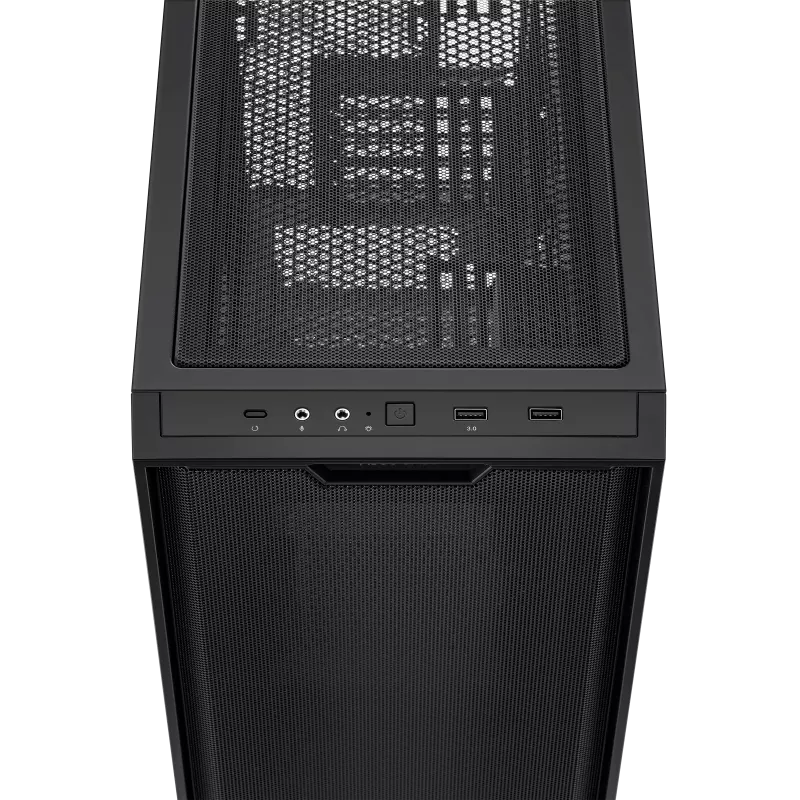A large main feature product image of ASUS A21 mATX Tower Case - Black