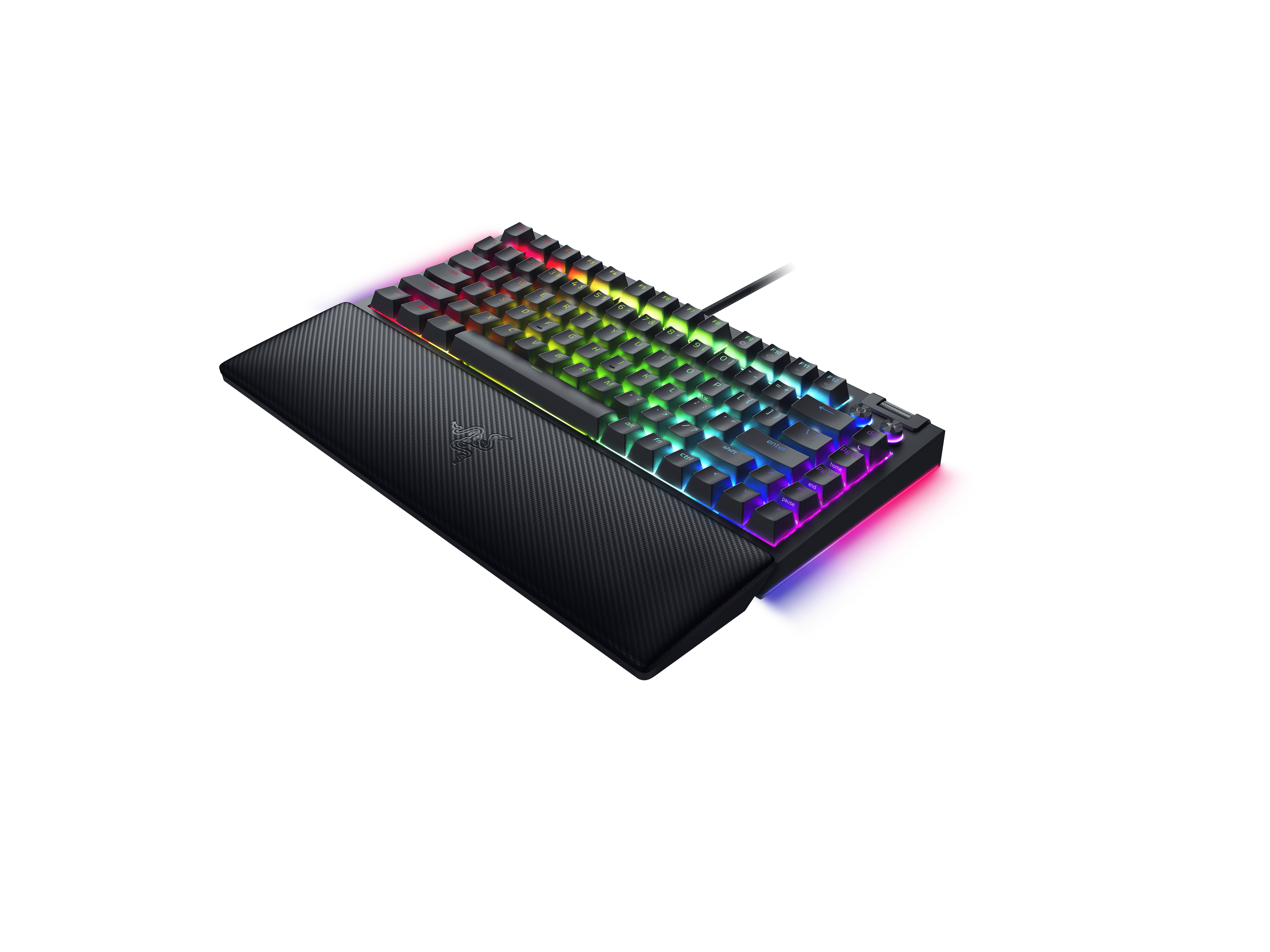 A large main feature product image of Razer BlackWidow V4 75% - Compact Mechanical Gaming Keyboard (Black)