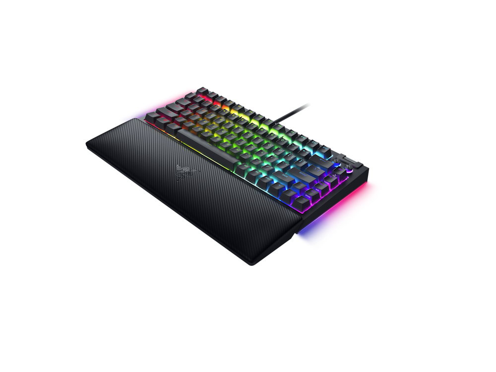 A large main feature product image of Razer BlackWidow V4 75% - Compact Mechanical Gaming Keyboard (Black)