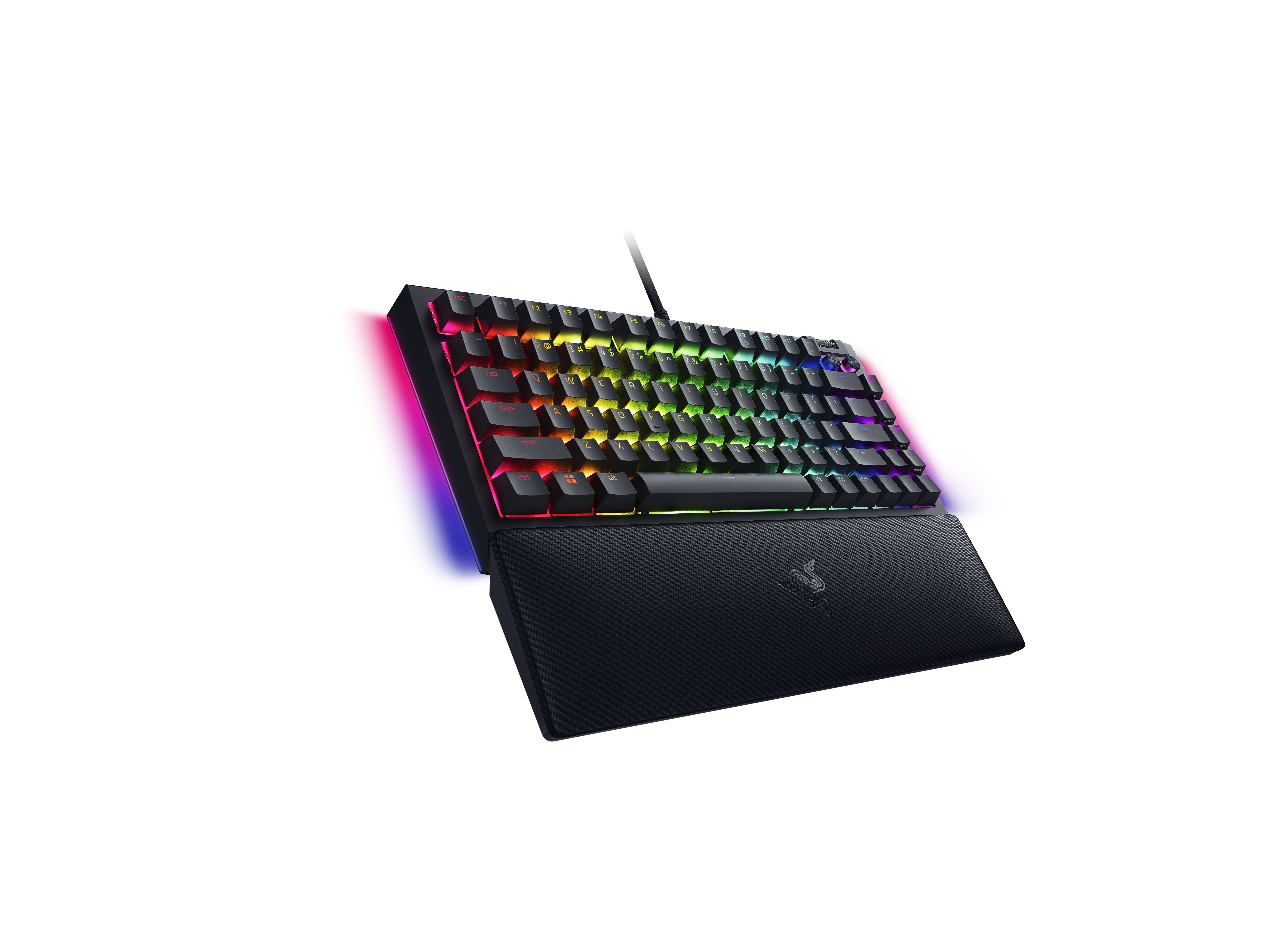 A large main feature product image of Razer BlackWidow V4 75% - Compact Mechanical Gaming Keyboard (Black)