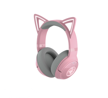 Product image of Razer Kraken Kitty V2 - Wireless Bluetooth RGB Gaming Headset (Quartz Pink) - Click for product page of Razer Kraken Kitty V2 - Wireless Bluetooth RGB Gaming Headset (Quartz Pink)