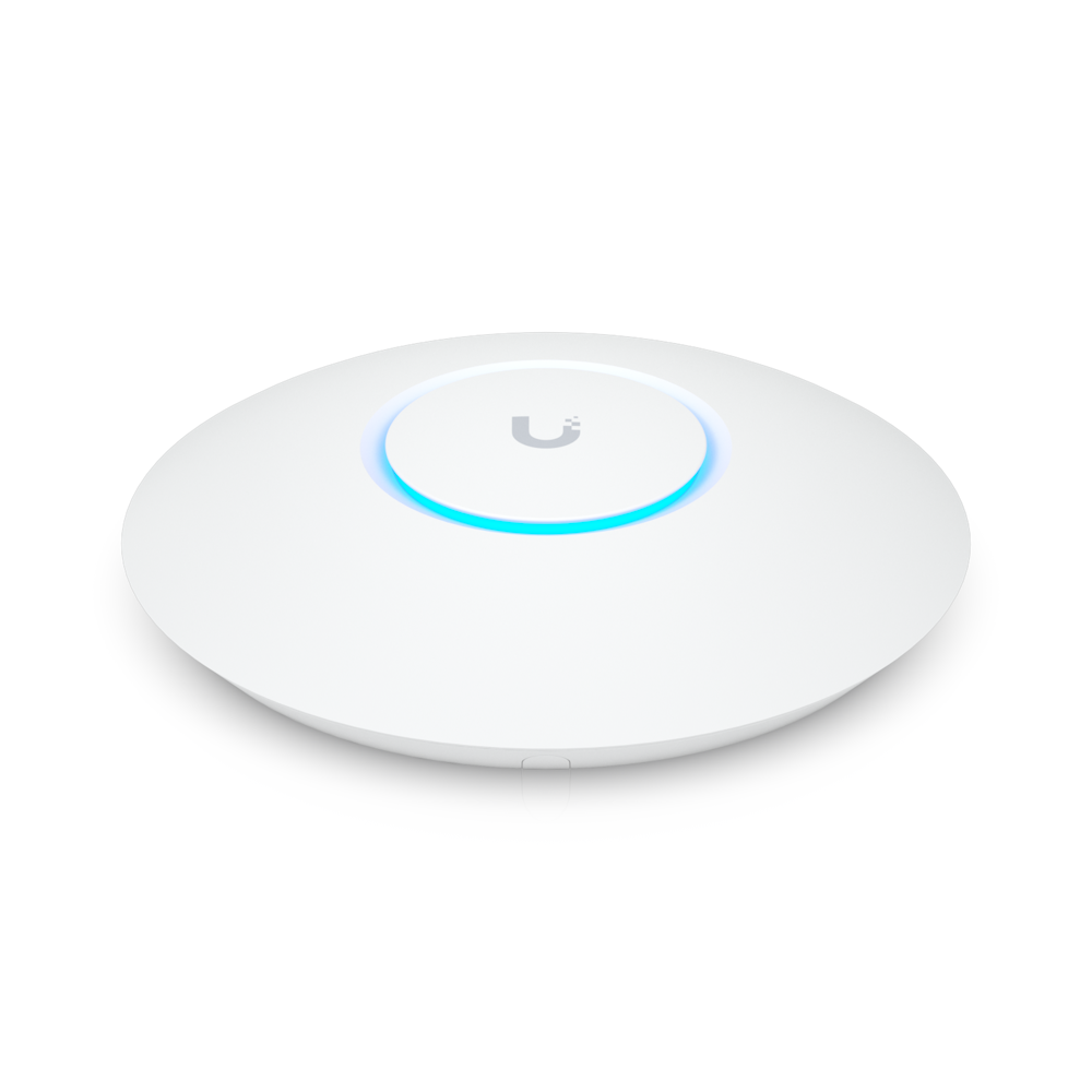 A large main feature product image of Ubiquiti UniFi U6+ Ceiling-Mounted Wi-Fi 6 Wireless Access Point