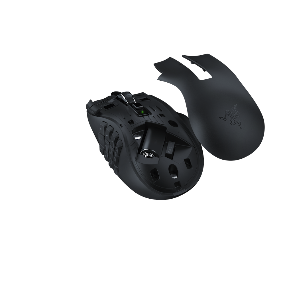 A large main feature product image of Razer Naga V2 HyperSpeed - Wireless MMO Gaming Mouse