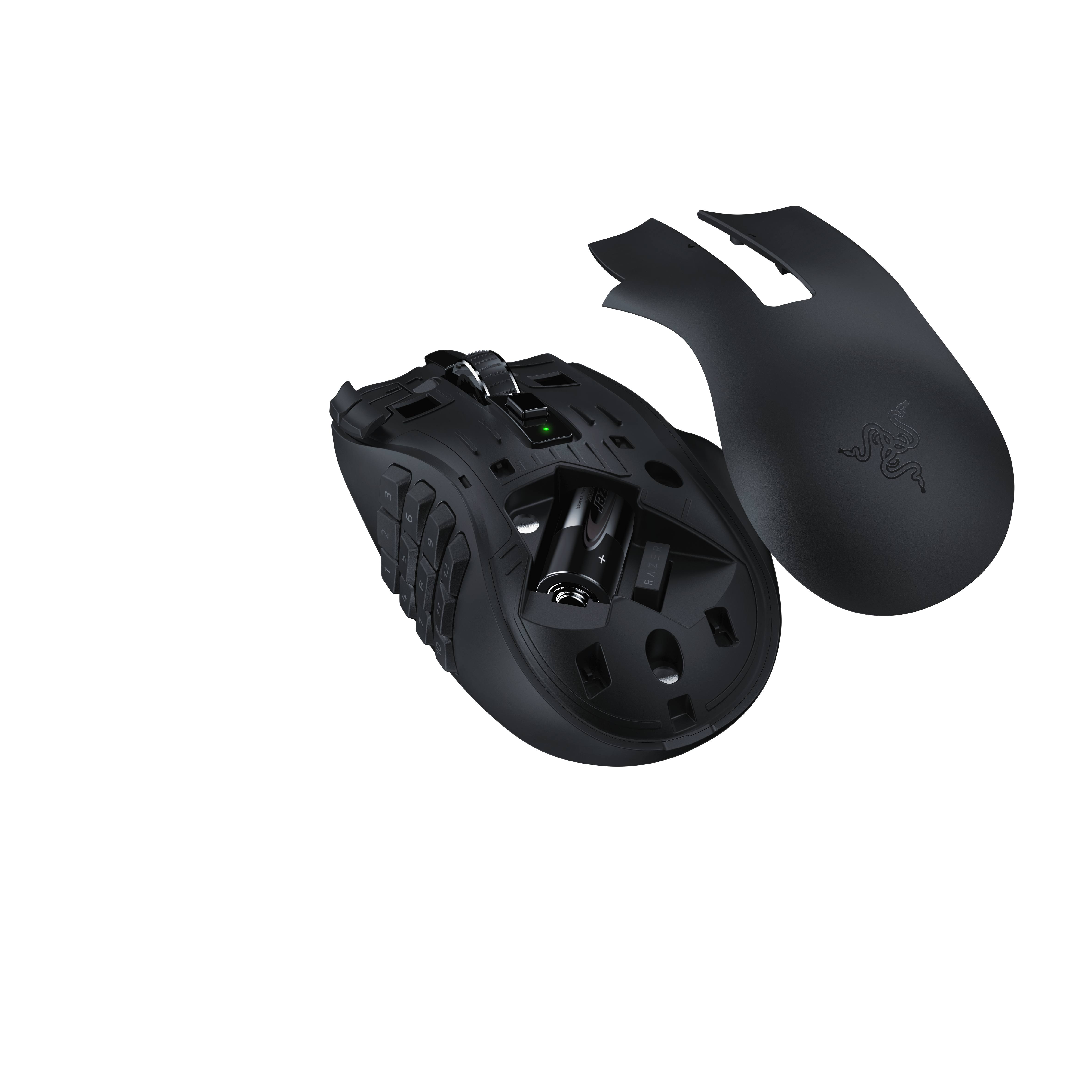 A large main feature product image of Razer Naga V2 HyperSpeed - Wireless MMO Gaming Mouse
