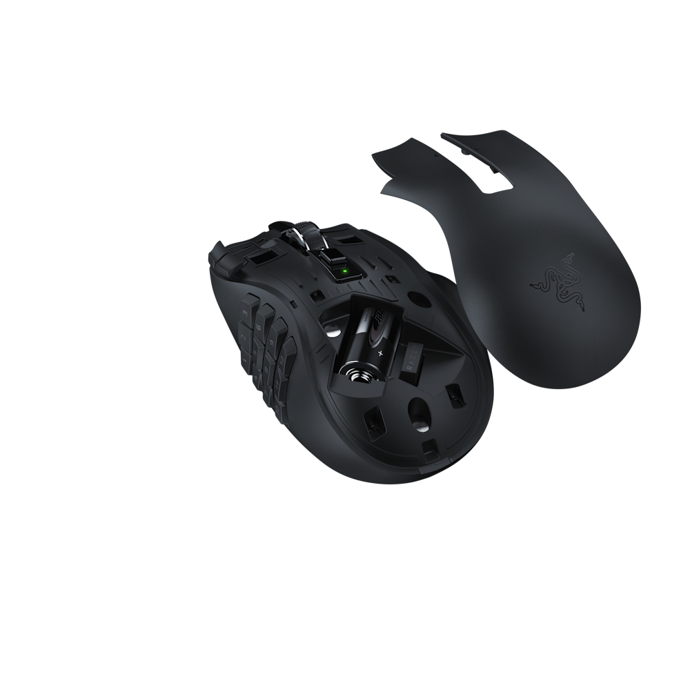 A large main feature product image of Razer Naga V2 HyperSpeed - Wireless MMO Gaming Mouse