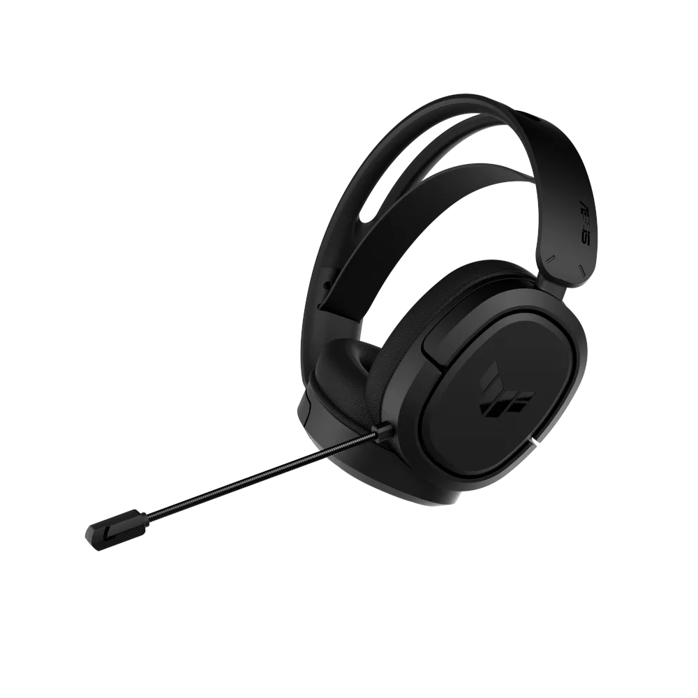 A large main feature product image of ASUS TUF Gaming H1 Wireless Gaming Headset