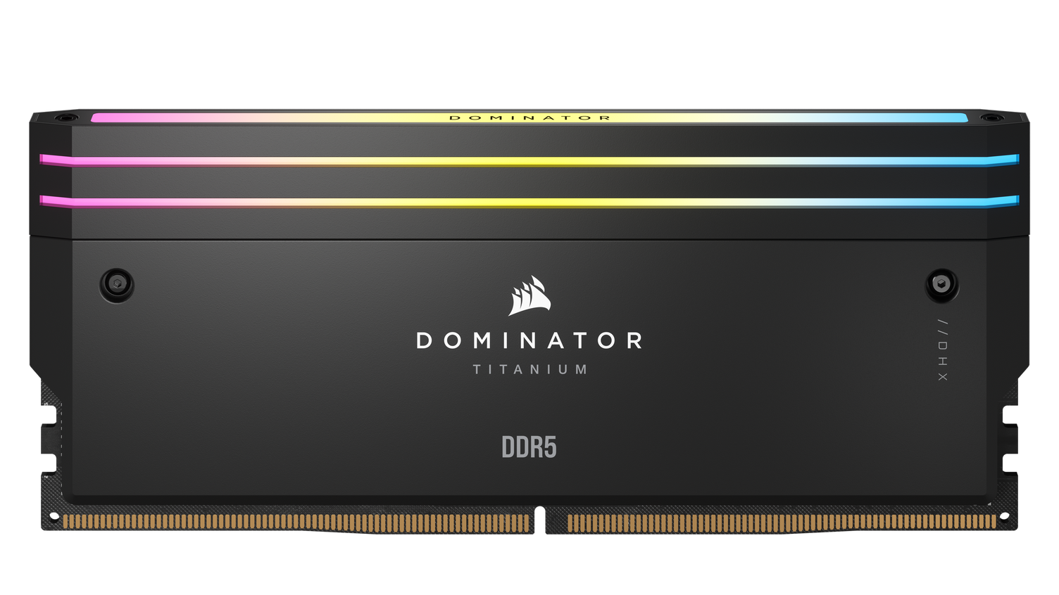 A large main feature product image of Corsair Dominator Titanium RGB 96GB Kit (2x48GB) XMP DDR5-6600 C32