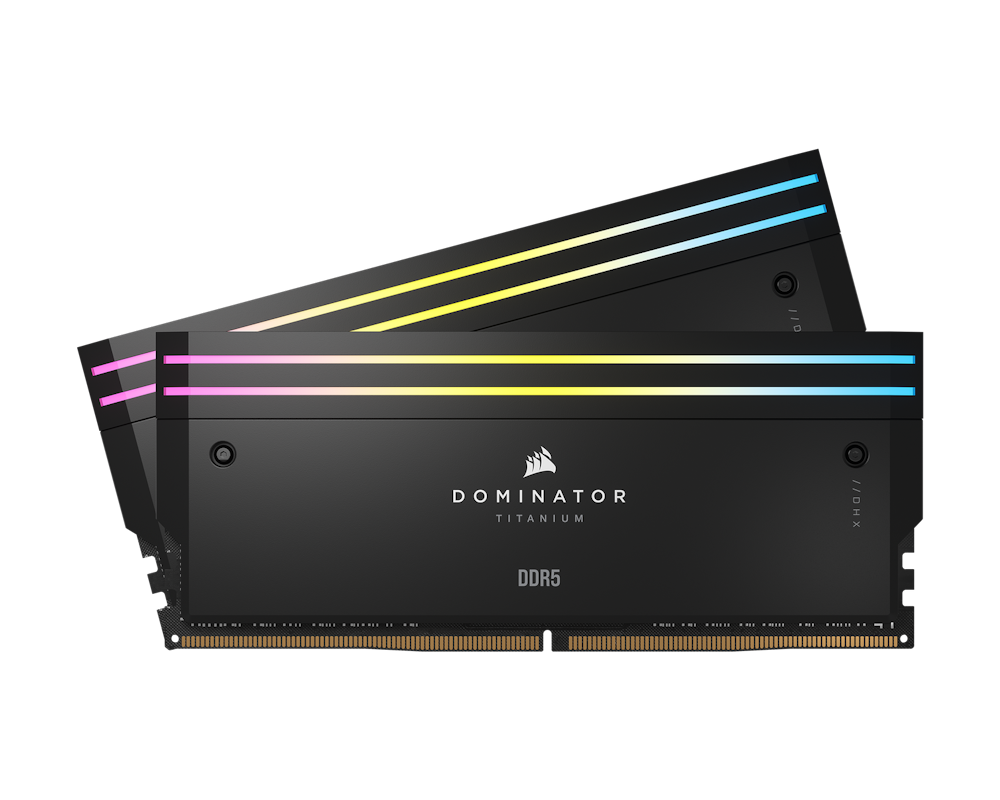 Corsair 48GB (2x24GB) DDR5 Dominator Titanium RGB C30 6000MHz - Black | PLE  Computers