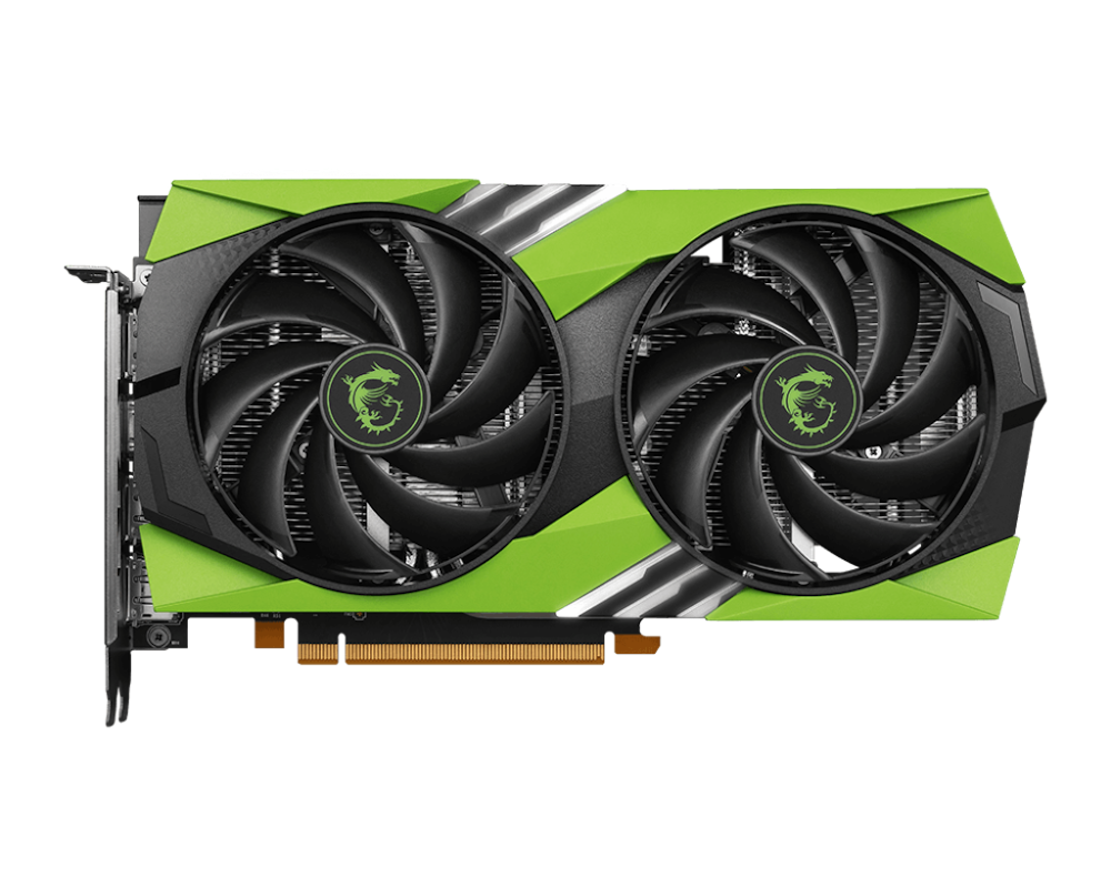 A large main feature product image of MSI GeForce RTX 4060 Gaming X 8GB GDDR6 - NV Edition
