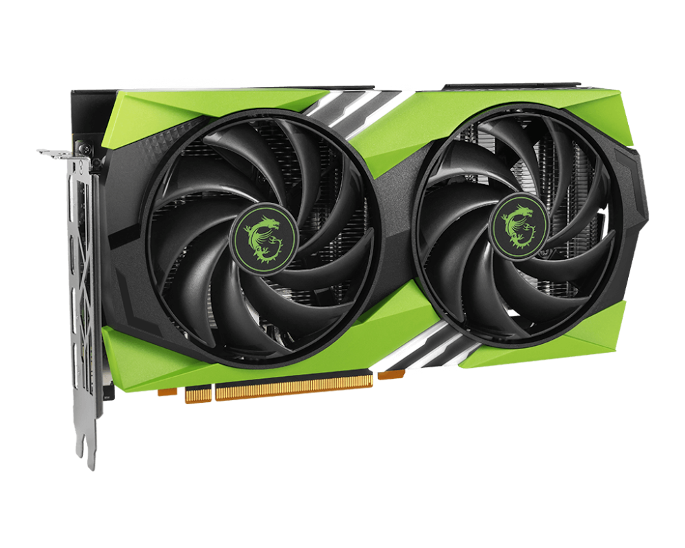 A large main feature product image of MSI GeForce RTX 4060 Gaming X 8GB GDDR6 - NV Edition