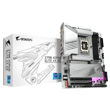Product image of Gigabyte Z790 Aorus Elite AX ICE ATX Desktop Motherboard - Click for product page of Gigabyte Z790 Aorus Elite AX ICE ATX Desktop Motherboard